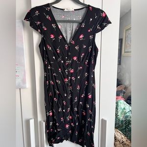 Flowy floral mini dress